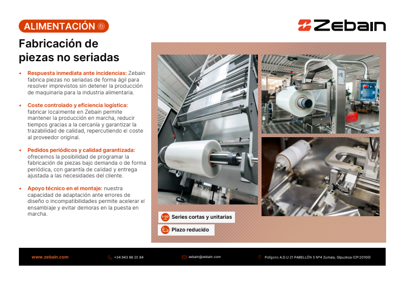 zebain mecanizado precision alimentacion