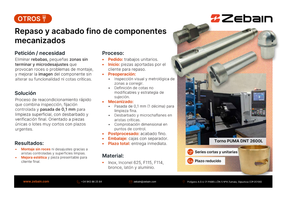 zebain mecanizado brida 600 620 mm